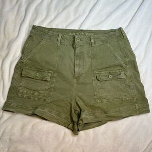 American Eagle Army Green Jean Shorts